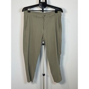 Lululemon Men's Pants 33 Green ABC/Commission Slim 5-Pocket Stretch